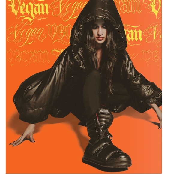 NEW Kat Von D Black Shadowplay Goth Boots Punk Sneakers...